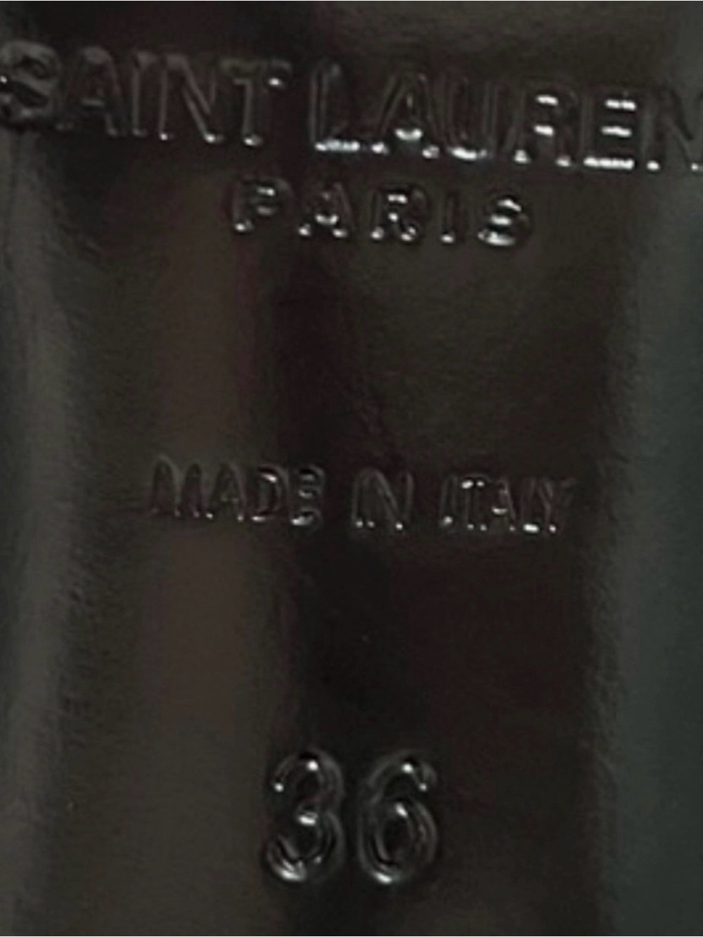 Saint Laurent black leather ankle boots Size 36 - Picture 6 of 7